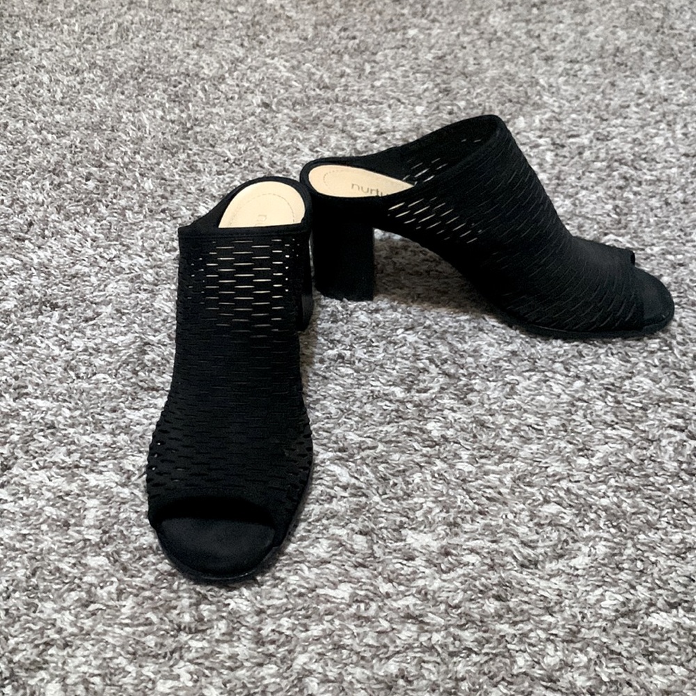 Black Cutout Heels